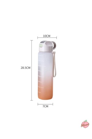 „Superior 1“ – 1 Liter motivierende Tritan-Wasserflasche, Sportwasserflasche – BPA-frei - 4