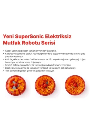 Supersonic Manuel Mutfak Robotu Mini Süper Şef Hsgl 2053 - 6