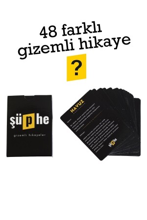 Şüphe Dedektiflik Oyunu - Evet Hayır Oyunu -dedektif Oyunu - Zeka Oyunu - Kutu Oyunu - Kart Oyunu - 7