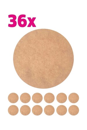 Supla Levha 36 Adet 3 Mm Ham Mdf 20cm Yuvarlak Servis Altı Supla - Ygnplus