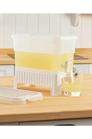 مُنزل مُبرد مع نايب ومُنزل مُنزل مُحمول للمياه، مُنزل ليمونات، فاكس لون أبيض - FOLY LIFE