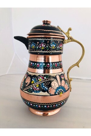 جنجة من النحاس من النحاس المصنوعة من الخيط مع غطاء - Zinnun