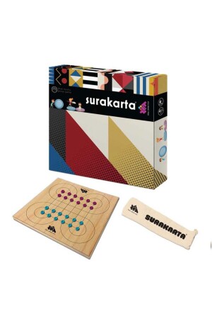 Surakarta & Xox (2 Spiele in 1) Intelligenz- und Strategiespiel aus Holz für 5-jährige 2 Spieler ZET058 - 1