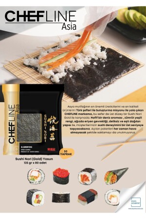 Sushi Nori (Gold) Algen (50 Blätter) 125 gr - 4