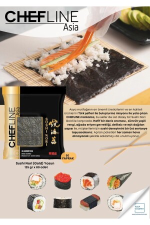 Sushi Nori (Gold) Yosun (50 Yaprak) 125 gr - 3