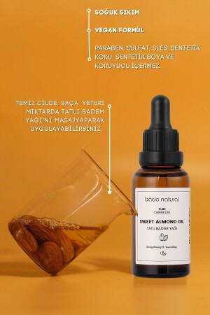 Süßmandelöl kaltgepresst, 100 % rein, 30 ml - 4