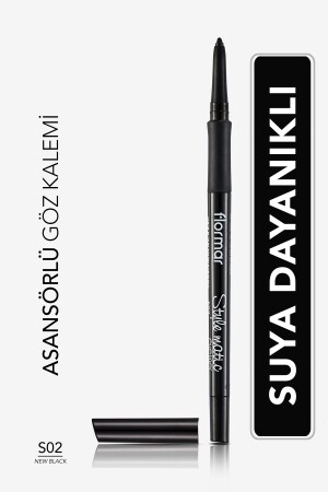 Suya Dayanıklı Asansörlü Göz Kalemi(YOĞUN SİYAH)-stylematic Eyeliner-s02newblack-8690604190492 - 2