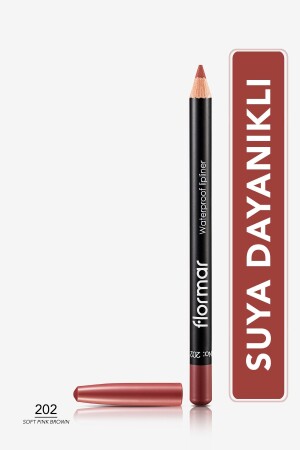 Suya Dayanıklı Dudak Kalemi (BORDO) - Waterproof Lipliner - 202 Soft Pink Brown - 8690604111022 - 1