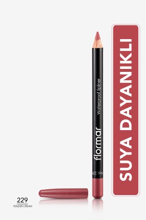 Suya Dayanıklı Dudak Kalemi (PEMBE) - Waterproof Lipliner - 229 Tender Cream - 8690604111299 - 2