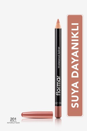 Suya Dayanıklı Dudak Kalemi - Waterproof Lipliner (Nude) - 201 NTRLLY NUDE - 8690604111015 - 2