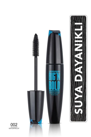 Suya Dayanıklı Hacim Veren Maskara (Siyah) - Big N Bold Mascara - 002 - 8682536040419 - 2