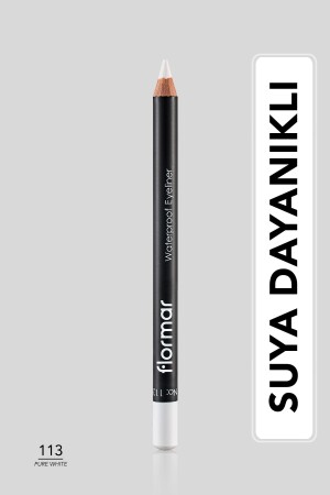 Suya Dayanıklı Mat Göz Kalemi (BEYAZ) - Waterproof Eyeliner - 113 Pure White - 8690604109135 - 2