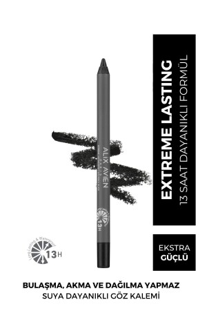 Suya Dayanıklı Siyah Göz Kalemi - 13 Saat Kalıcı Etki - Extreme Lasting Effect Eye Pencil Black 1100005754 - 1