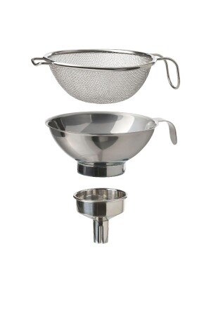 Sieb-Trichter-Set - Edelstahl - 3-teilig - Ikea