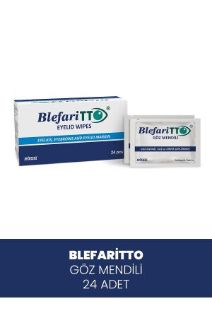 Tupfer-Augenkontur-Tücher, 24er-Pack Augen- und Make-up-Entfernung (TEEBAUMÖL) 86801450817244 - BLEFARİTTO