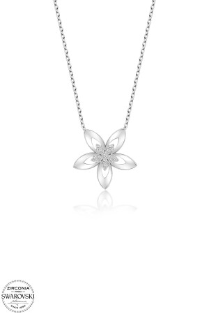 Swarovski Stone Twem Flower Silberhalskette TMSKPT11002185 - 2