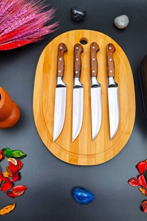 Swencraft 7-teiliges Messer-Mitgift-Set, Salat-Schneidebrett und Sürmene-Lazreis-Küche, Fleisch, Obst, Gemüse, Brot - 3