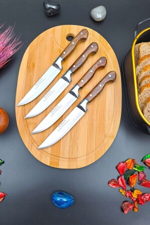 Swencraft 7-teiliges Messer-Mitgift-Set, Salat-Schneidebrett und Sürmene-Lazreis-Küche, Fleisch, Obst, Gemüse, Brot - 5