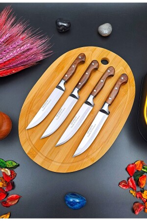 Swencraft 7-teiliges Messer-Mitgift-Set, Salat-Schneidebrett und Sürmene-Lazreis-Küche, Fleisch, Obst, Gemüse, Brot - 7