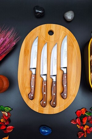 Swencraft 7-teiliges Messer-Mitgift-Set, Salat-Schneidebrett und Sürmene-Lazreis-Küche, Fleisch, Obst, Gemüse, Brot - 9