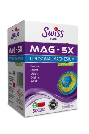 Swiss Bork Mag-5x Liposomal Magnesium 30 Kapsül - 1