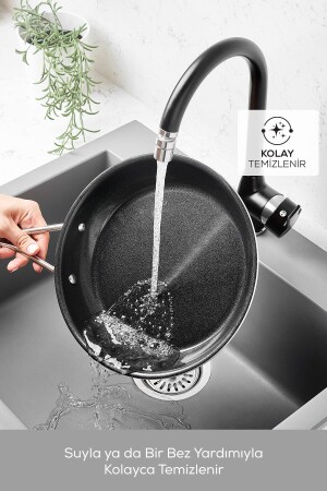 Swiss Crystal Mastermaid 9 Parça Tencere Seti Shiny Black - 9