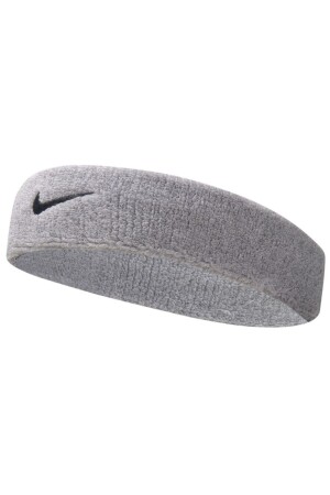 Swoosh-Stirnband, Handtuch-Stirnband, Grau - 3