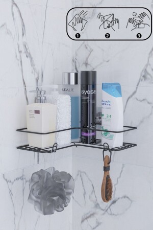 الرف المسبق لمرحلة حمام واحدة، منظمة حمام، الرف المسبق للحمامات، الرف المسبق للحمام SY-001-B - SUNTEL BANYO VE MUTFAK AKSESUARLARI