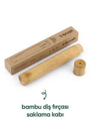 T-brush Bambu Diş Fırçası Saklama Kabı - 1