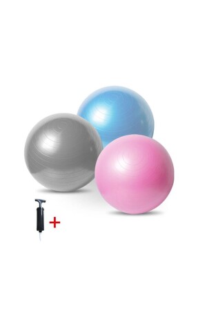 T120 65 cm Pilates Ball/Balance Yoga Sport Gymnastikball Gymnastik Fitness Ball/Aufblaspumpe - 3