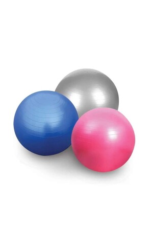 T120 65 Cm Pilates Topu - Denge Yoga Spor Egzersiz Top Jimnastik Fitness Topu - Şişirme Pompası - 3