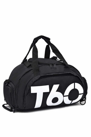 T60 Gym Fitness Sport Sporttasche mit Schultergurt Unisex Sport- und Reisetasche T-60BLACK-BYZ - 5