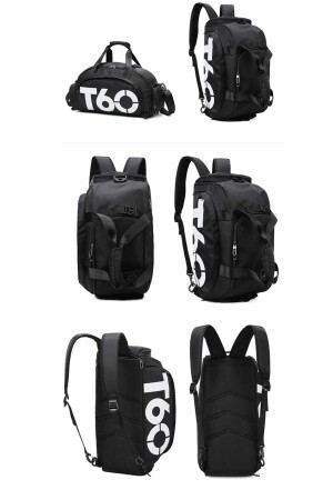 T60 Gym Fitness Sport Sporttasche mit Schultergurt Unisex Sport- und Reisetasche T-60BLACK-BYZ - 8