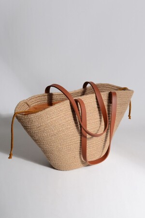 Taba Damen-Schultertasche aus Jute-Stroh - 2