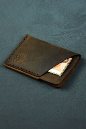 Taba Minimal Handgefertigter Kartenhalter aus echtem Leder P2943S8666 - 2