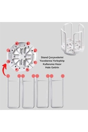Tabak Bardak Kase Standı Bulaşık Kurutma Tutucu Mutfak Düzenleyici Organizatör - 9
