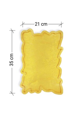 Tablettform mit Zick-Zack-Rand – Epoxidharz-Gießarbeiten/Premium-Serie Silikonform 35 cm x 21 cm PS0025 - 1