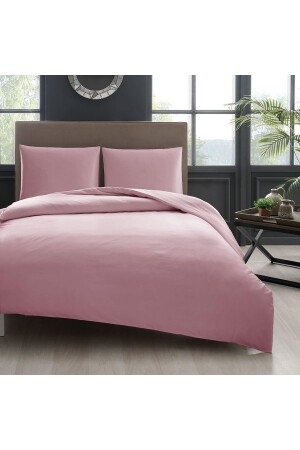 Tac Satin-Bettbezug-Set Basic Einzelbett Dried Rose 60222109 - 1