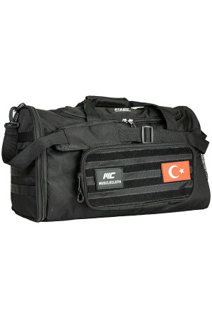 Tactical Duffel Bag Silindir Çanta Siyah - 2