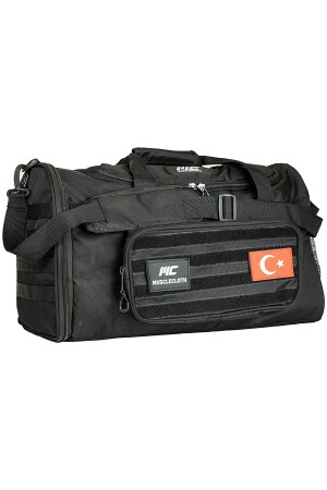Tactical Duffel Bag Silindir Çanta Siyah - 1