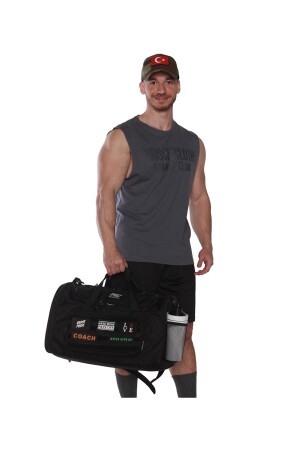 Tactical Duffel Bag Silindir Çanta Siyah - 3