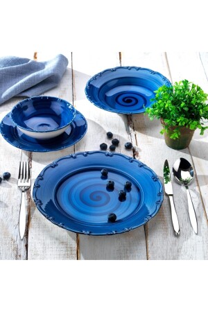 Tafelservice „Liana“, 24-teilig, Blau, 1S4206-01001-MAV01 - 2