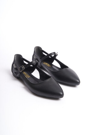 Tägliche Ballerinas für Damen in schwarzer Farbe - 4