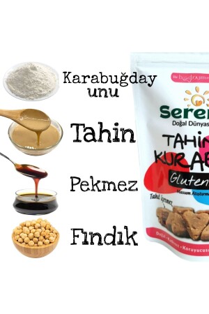 Tahini-Kekse, glutenfrei, natürlicher gesunder Snack, vegan, 80 g, ohne Zuckerzusatz - 4