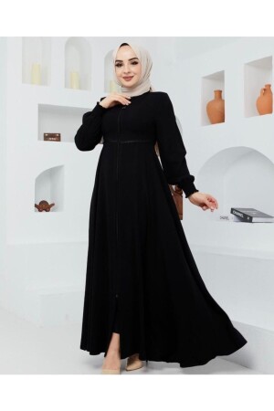 Taille detaillierte Mevlana Abaya Ärmel elastische Aerobin Sommer - 1