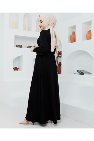 Taille detaillierte Mevlana Abaya Ärmel elastische Aerobin Sommer - 3