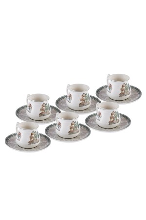 Taj Mahal Porzellan-Kaffeetassen-Set für 6 Personen 600. 15. 01. 2600 - 6