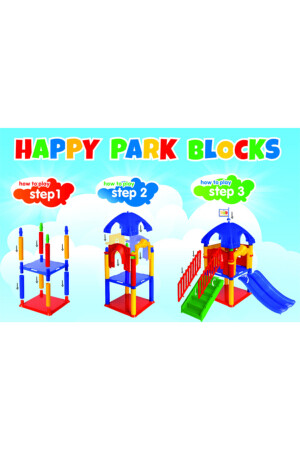 Tak Toy 58-teiliges Happy Parking-Spielset TC - 1066 - 6