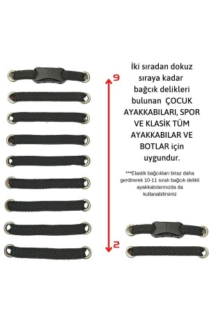 Takbırak Lastikli Ayakkabı Bağcığı- Bağlanmayan Akıllı Bağcık- Kahve - 2