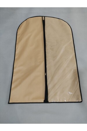 Takım Elbise Kılıfı- Elbise Koruyucu ve Taşıyıcı Hurç- Gamboç- Şeffaf Görünür- 64x100 cm - 2